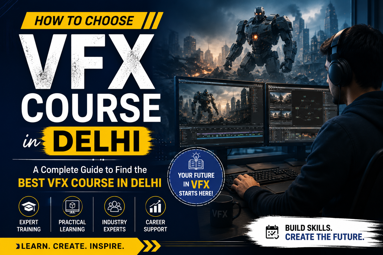 You are currently viewing How to Choose a VFX Course in Delhi: A Complete Guide to Finding the Best VFX Course in Delhi